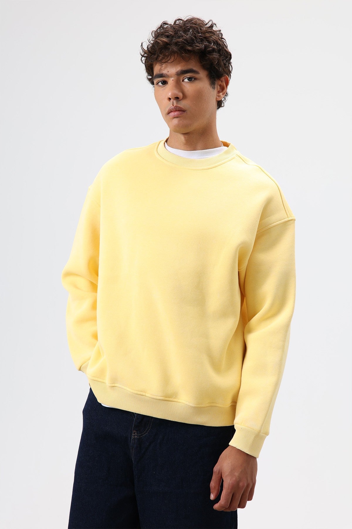 Basic Oversized Washed Sweatshirt