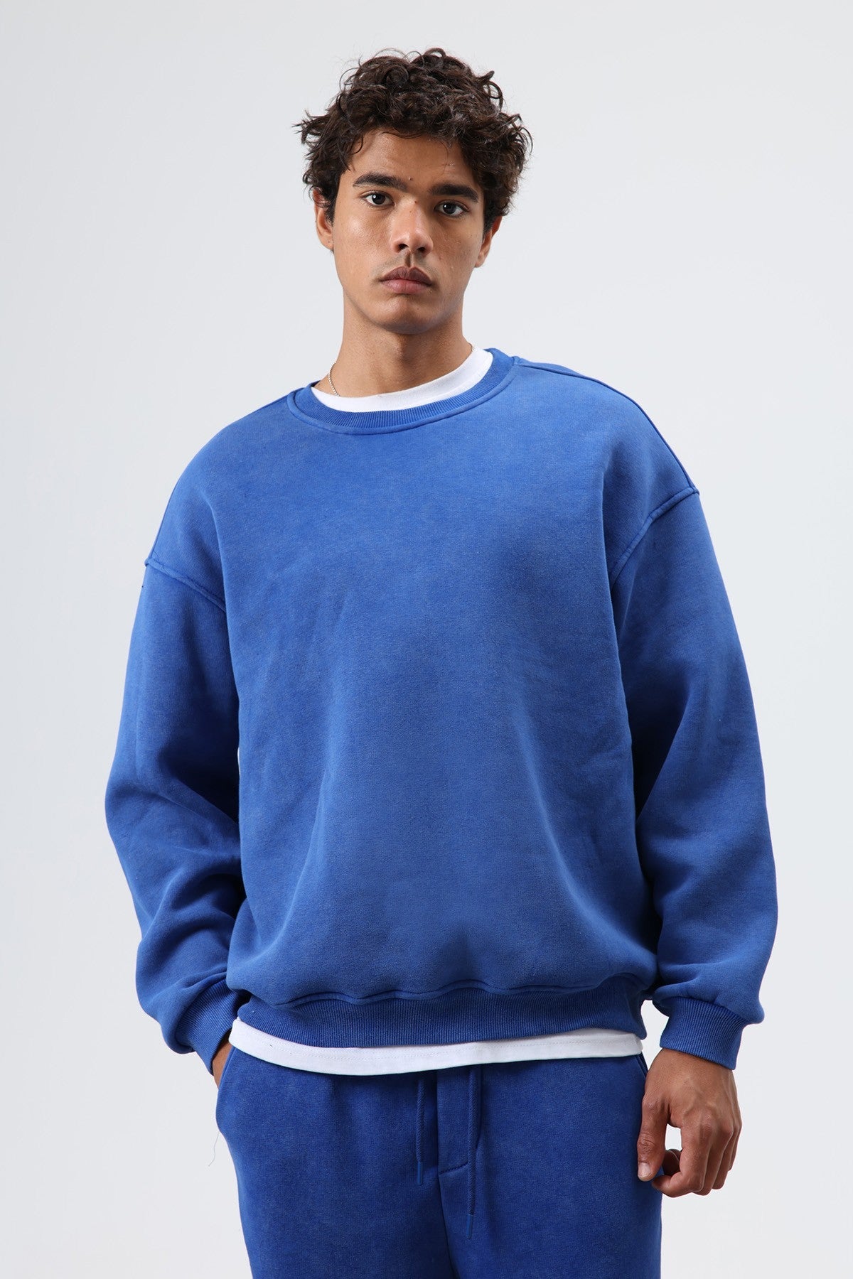Basic Oversized Washed Sweatshirt