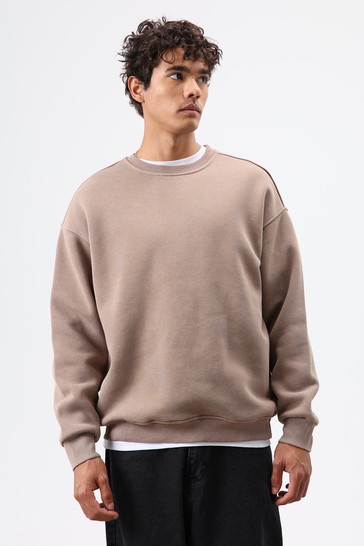 Basic Oversized Washed Sweatshirt