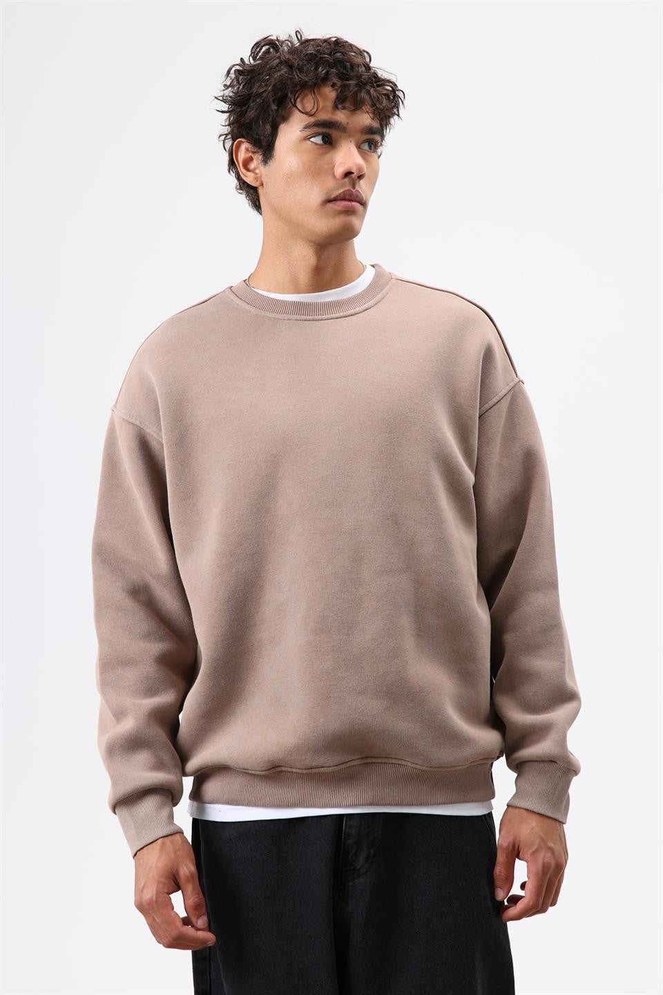Basic Oversized Washed Sweatshirt