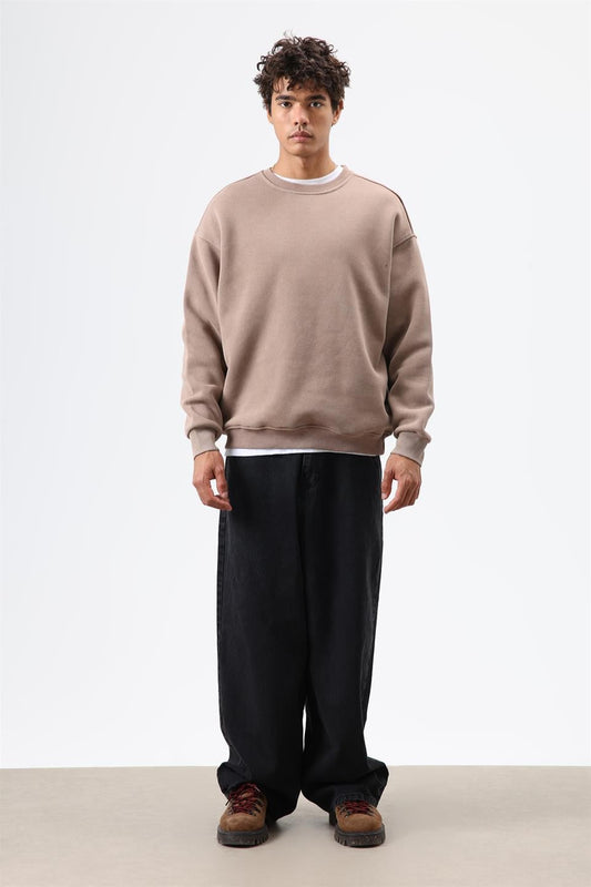 Basic Oversized Washed Sweatshirt