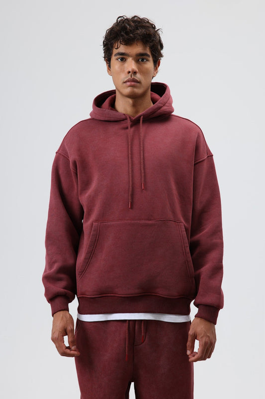 Basic Oversized Washed Hoodie