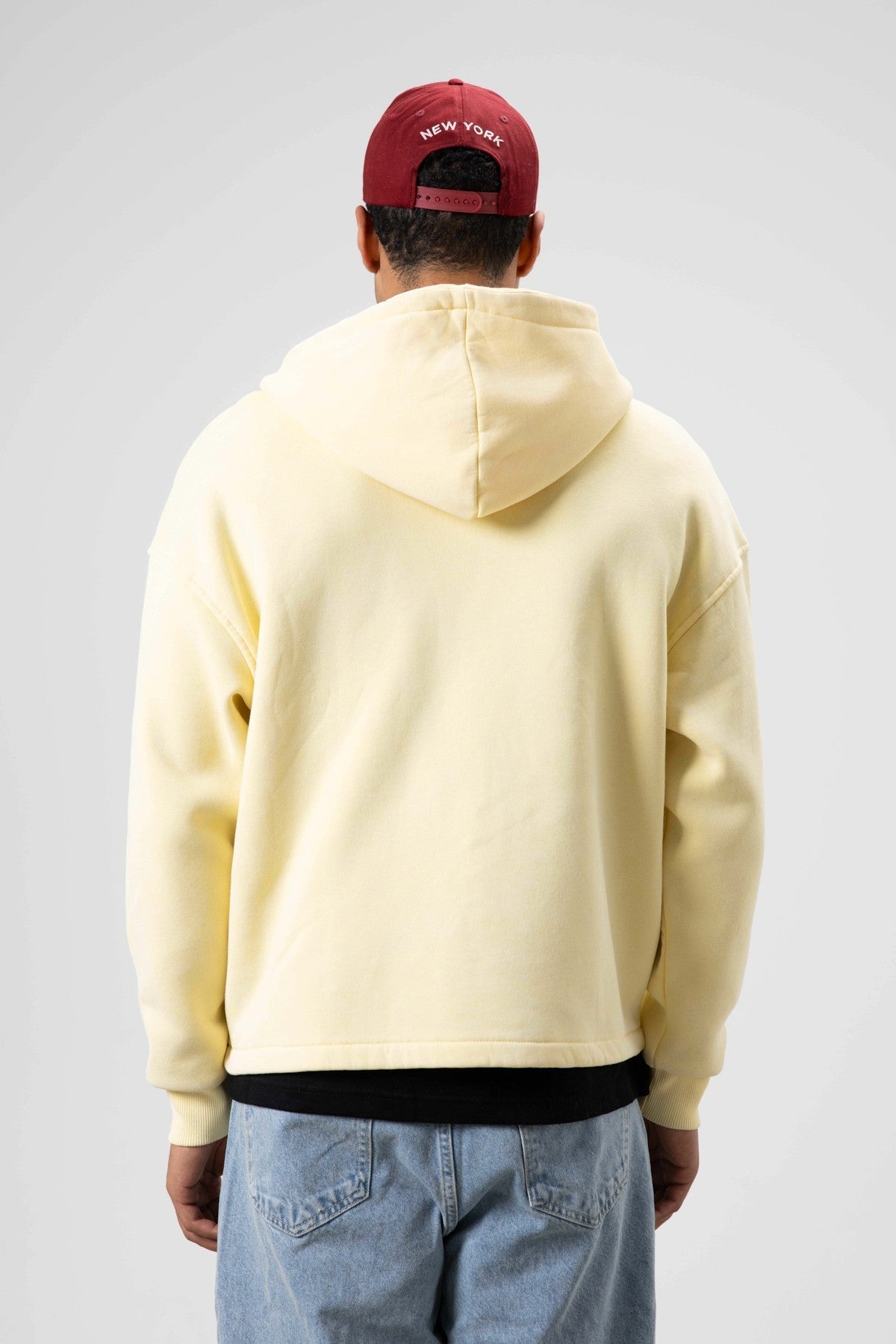 Oversized Zipper-Front Hooded Sweatshirt
