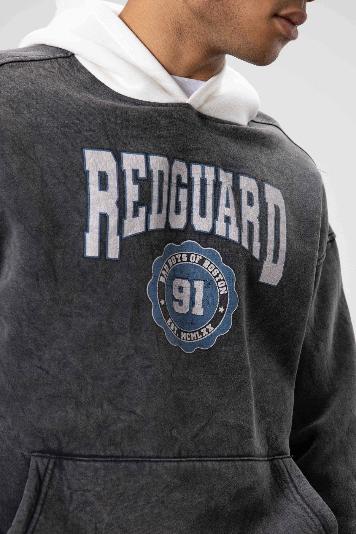 Oversized Printed Hooded Sweatshirt V70-114