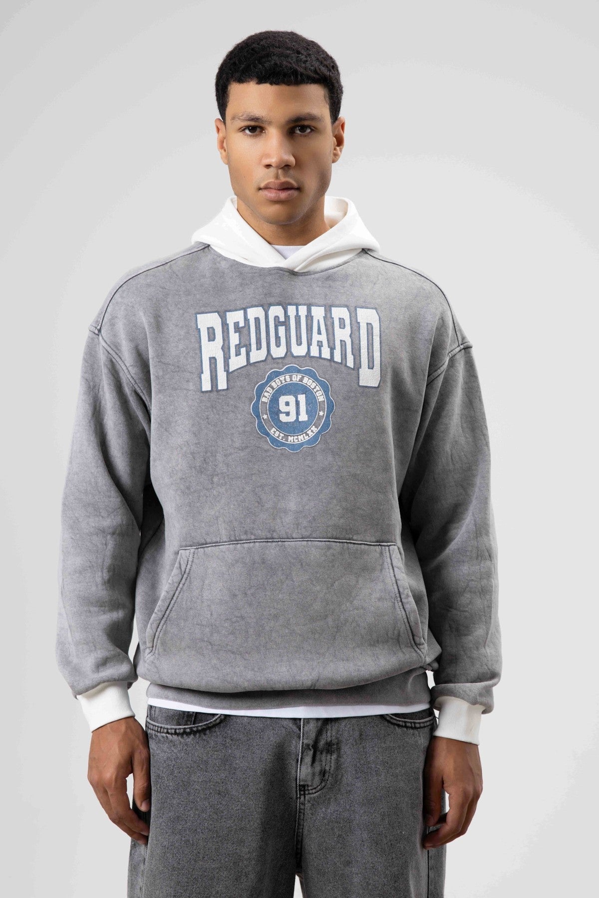 Oversized Printed Hooded Sweatshirt