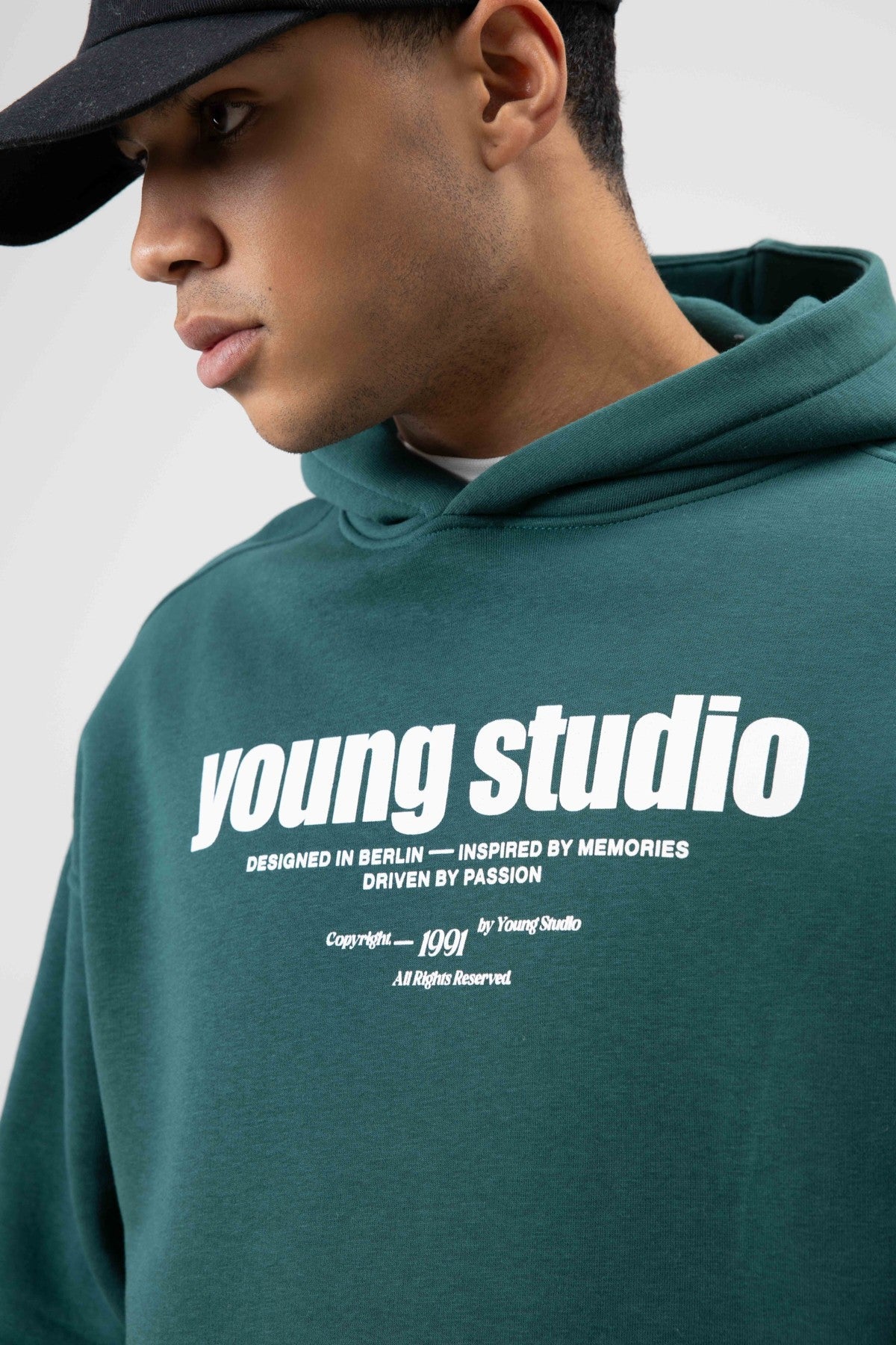 Oversized Printed Hooded Sweatshirt, Neft