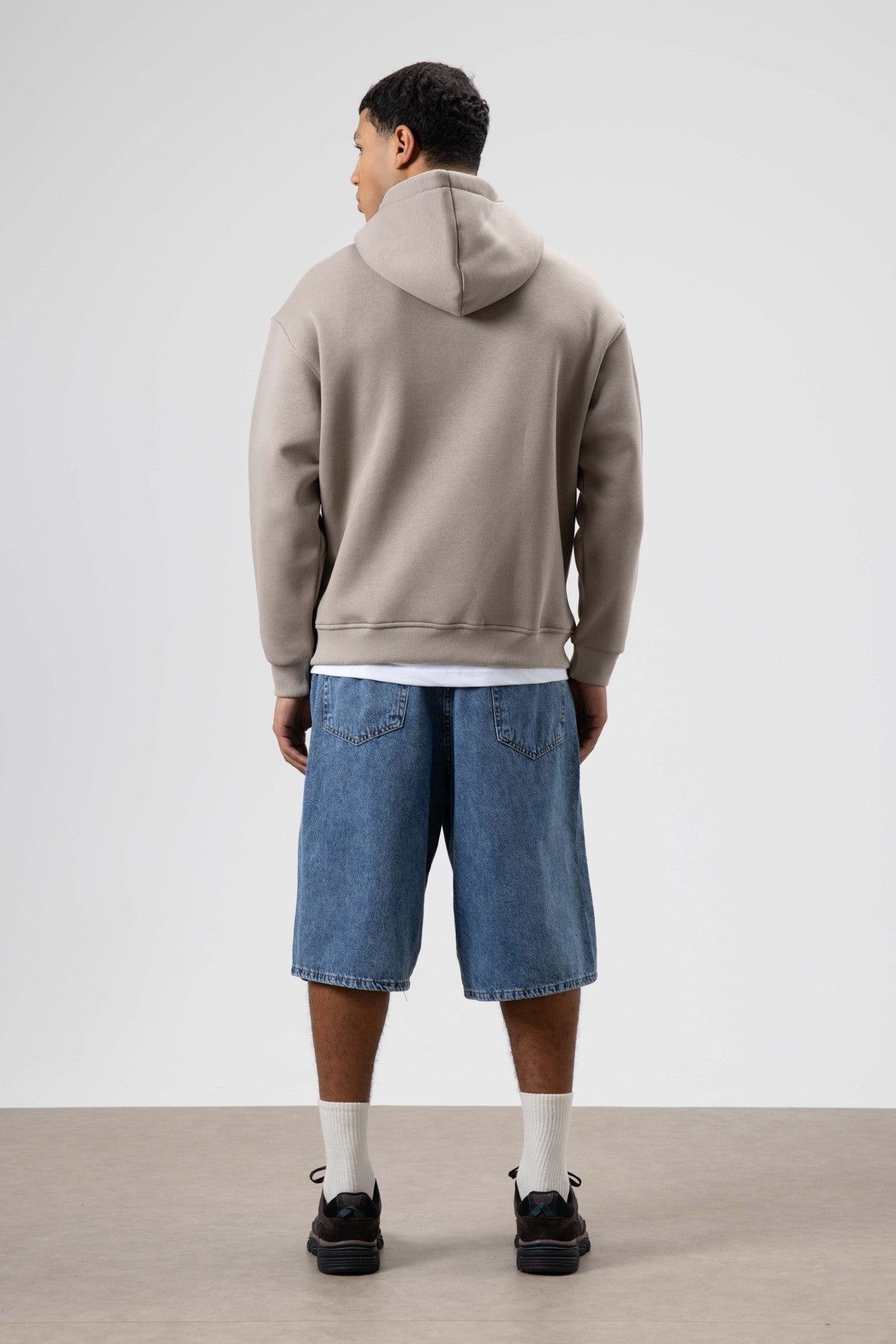 Oversized Printed Hooded Sweatshirt