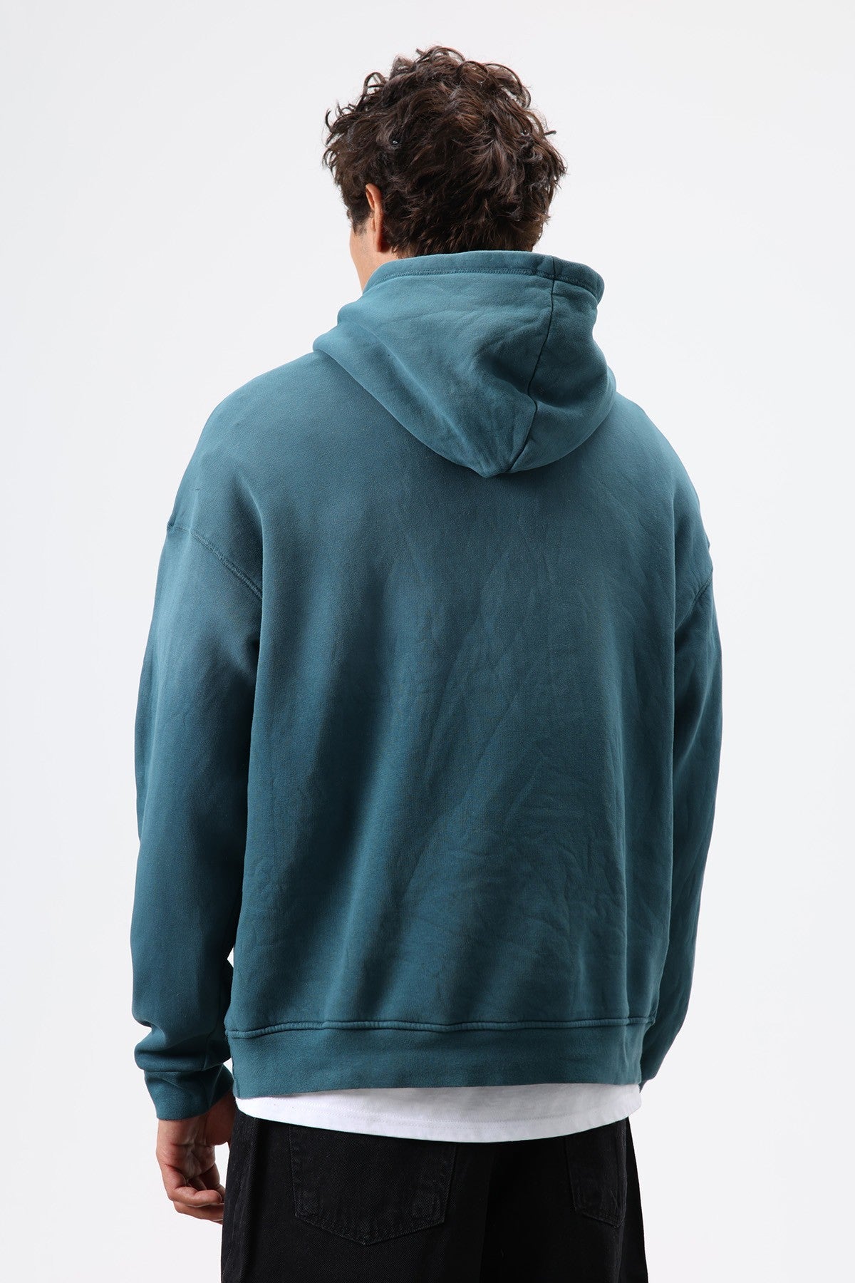 Oversized Hoodie with Embroidered Details