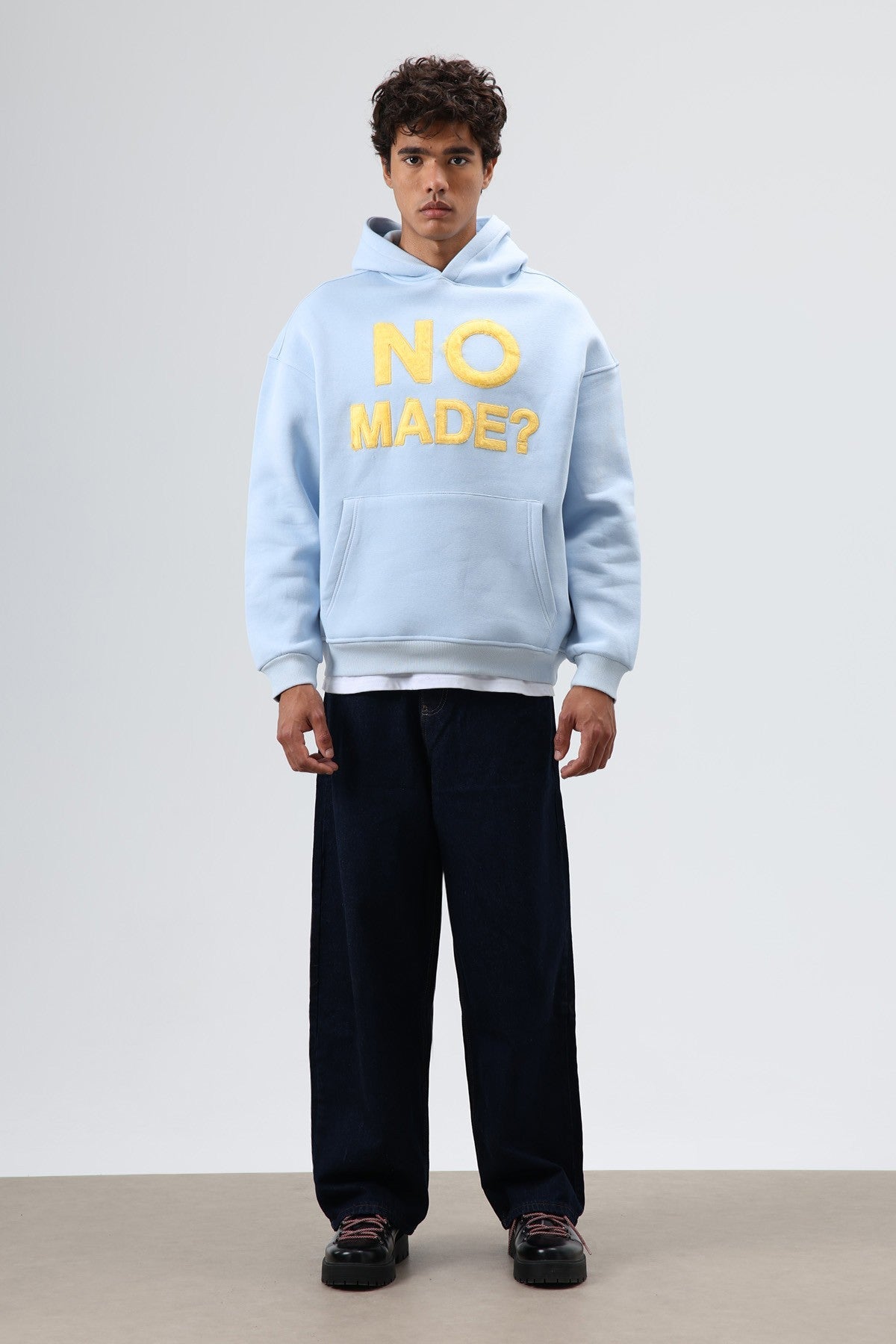 Oversized Printed Hooded Sweatshirt