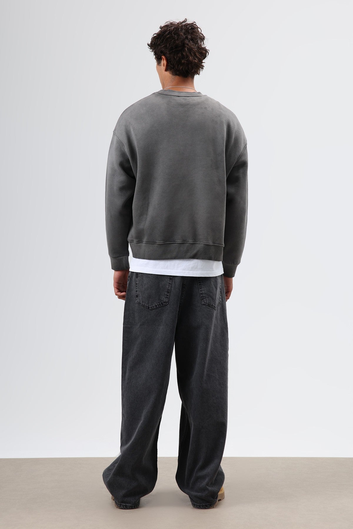 Oversized Bike Neck Sweatshirt with Pockets