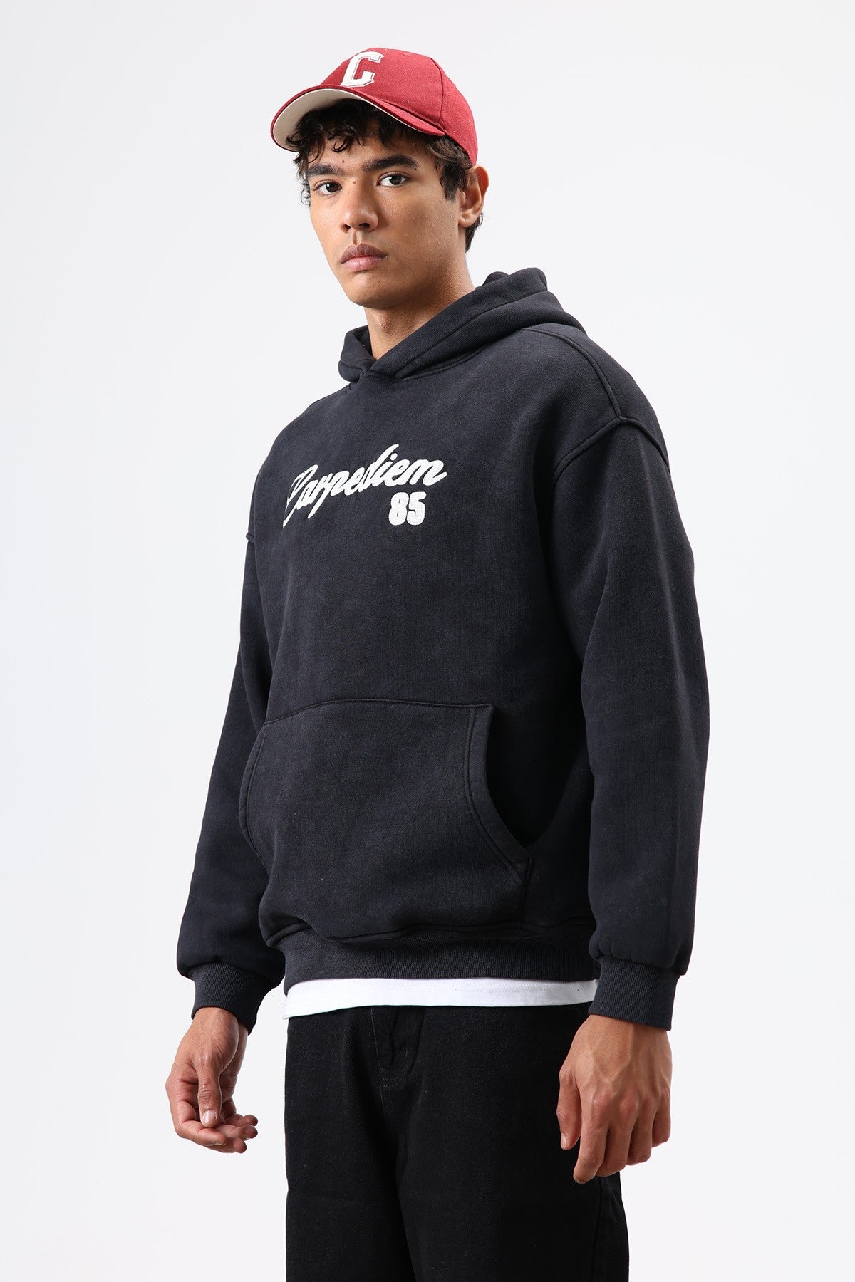 Oversized Printed Hoodie