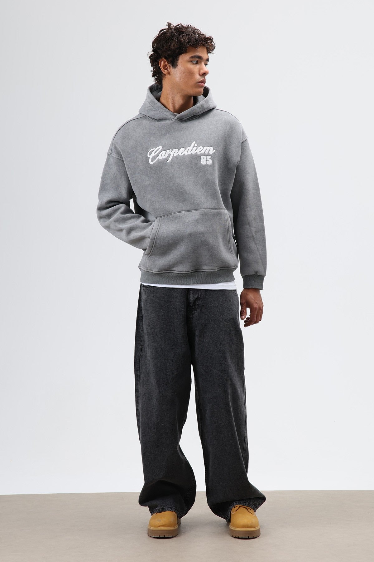 Oversized Printed Hoodie