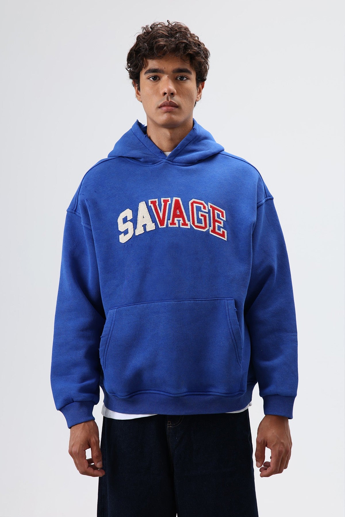 Oversized Printed Hooded Sweatshirt