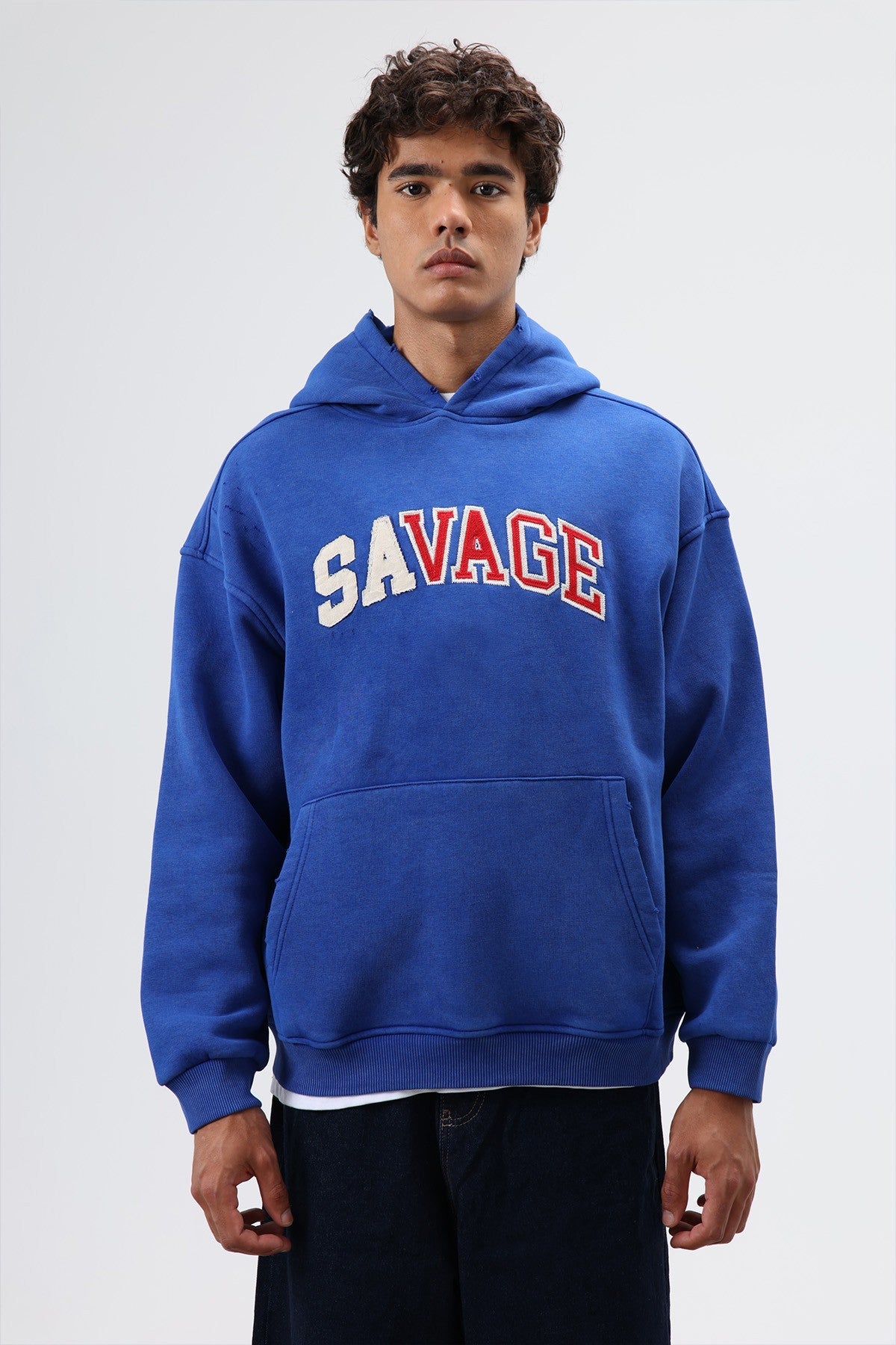 Oversized Printed Hooded Sweatshirt