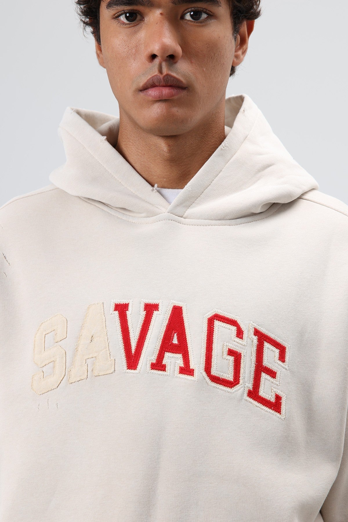 Oversized Printed Hooded Sweatshirt V70-127