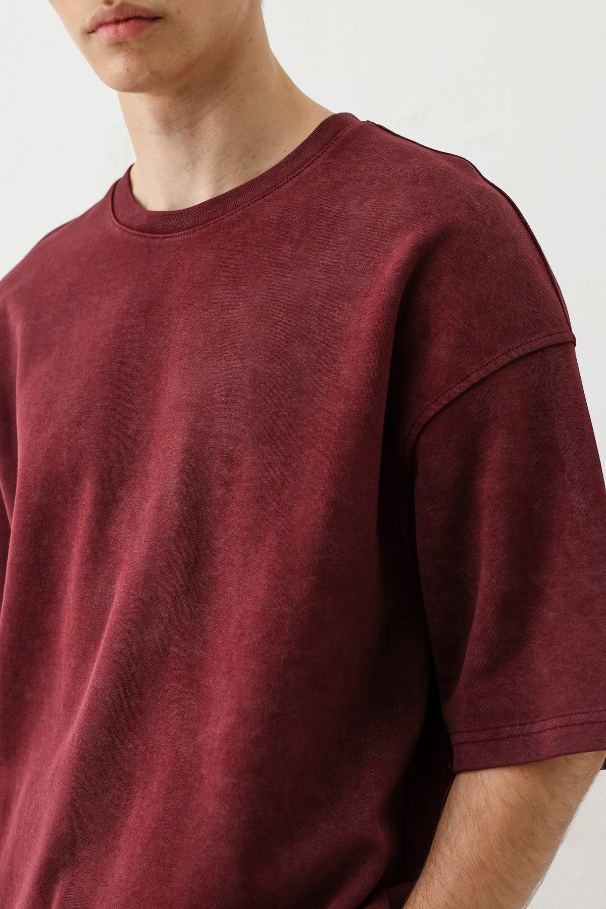 Short-Sleeved, Washed Oversized T-Shirt