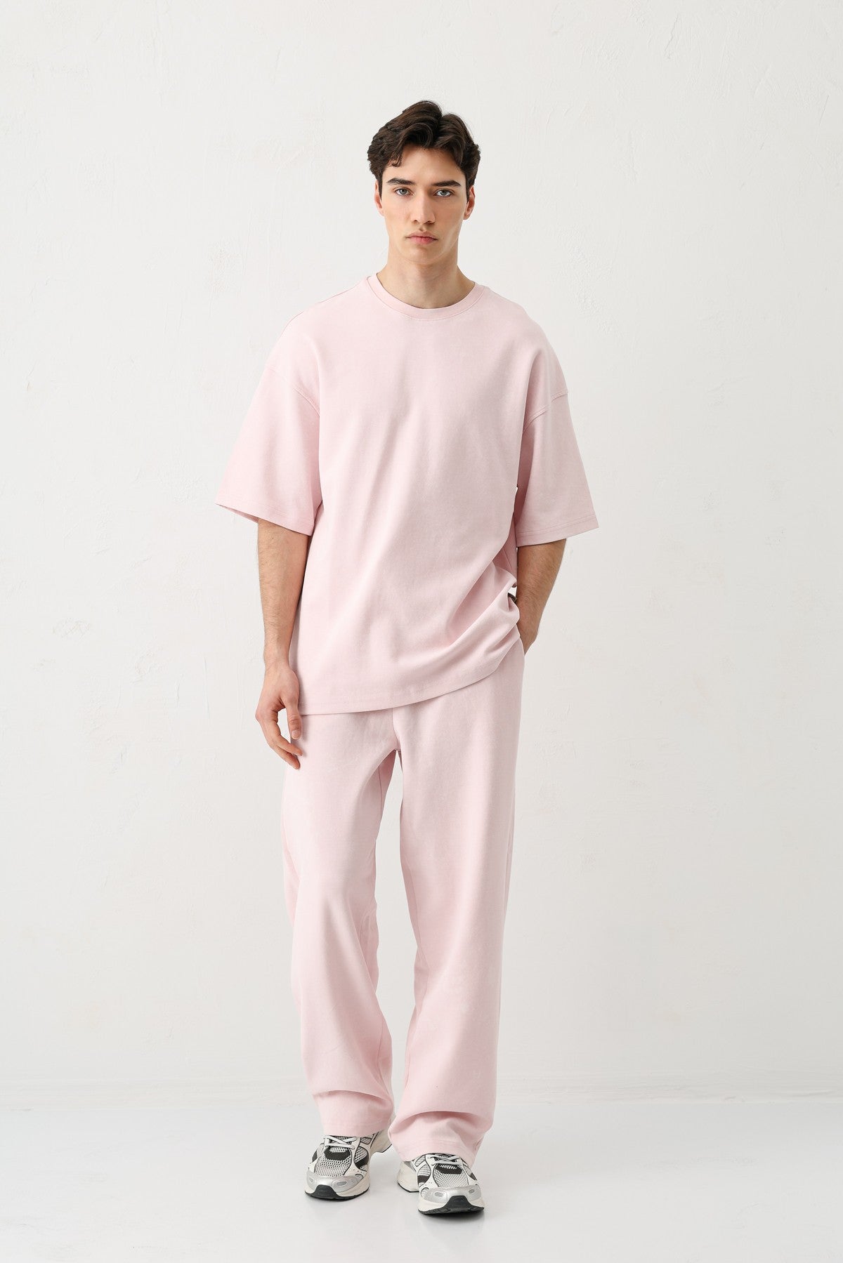 Short-Sleeved, Washed Oversized T-Shirt