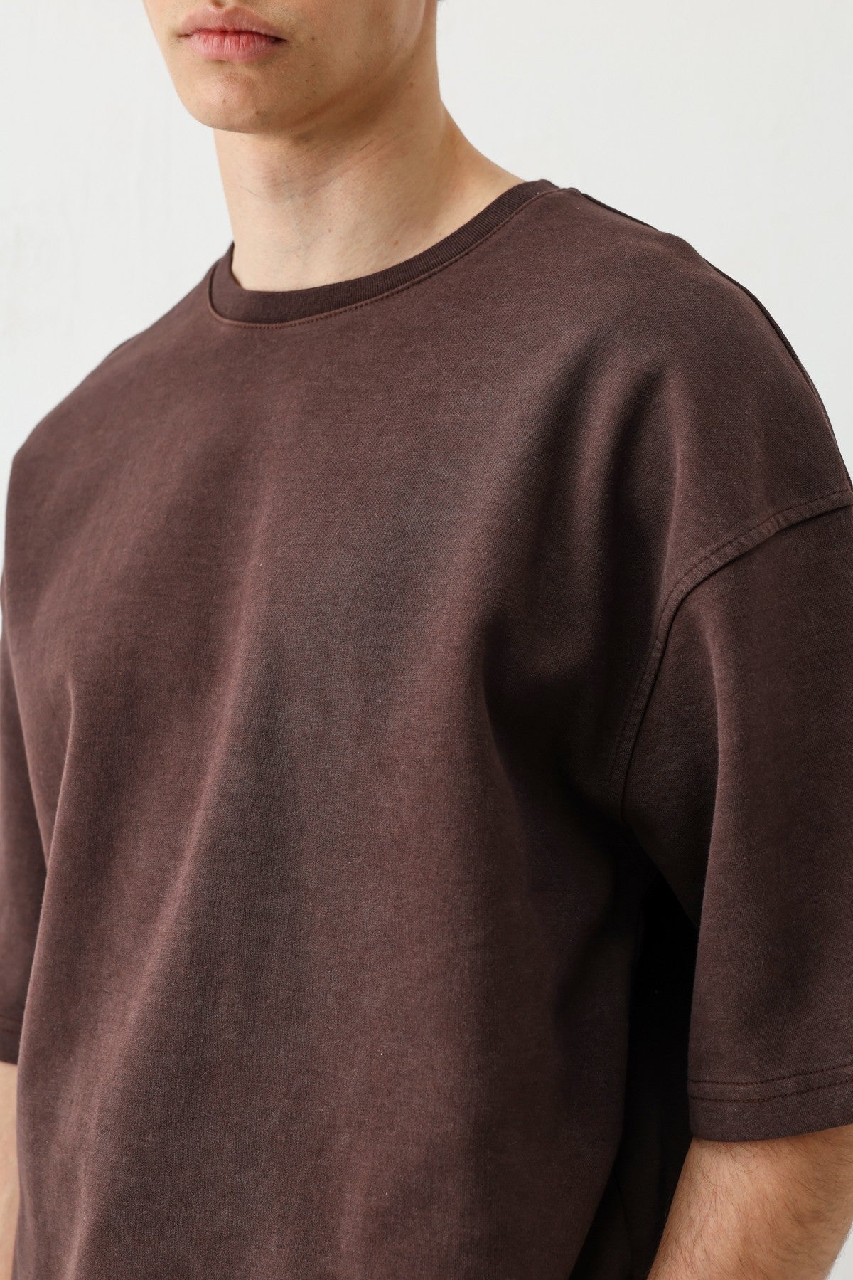 Short-Sleeved, Washed Oversized T-Shirt