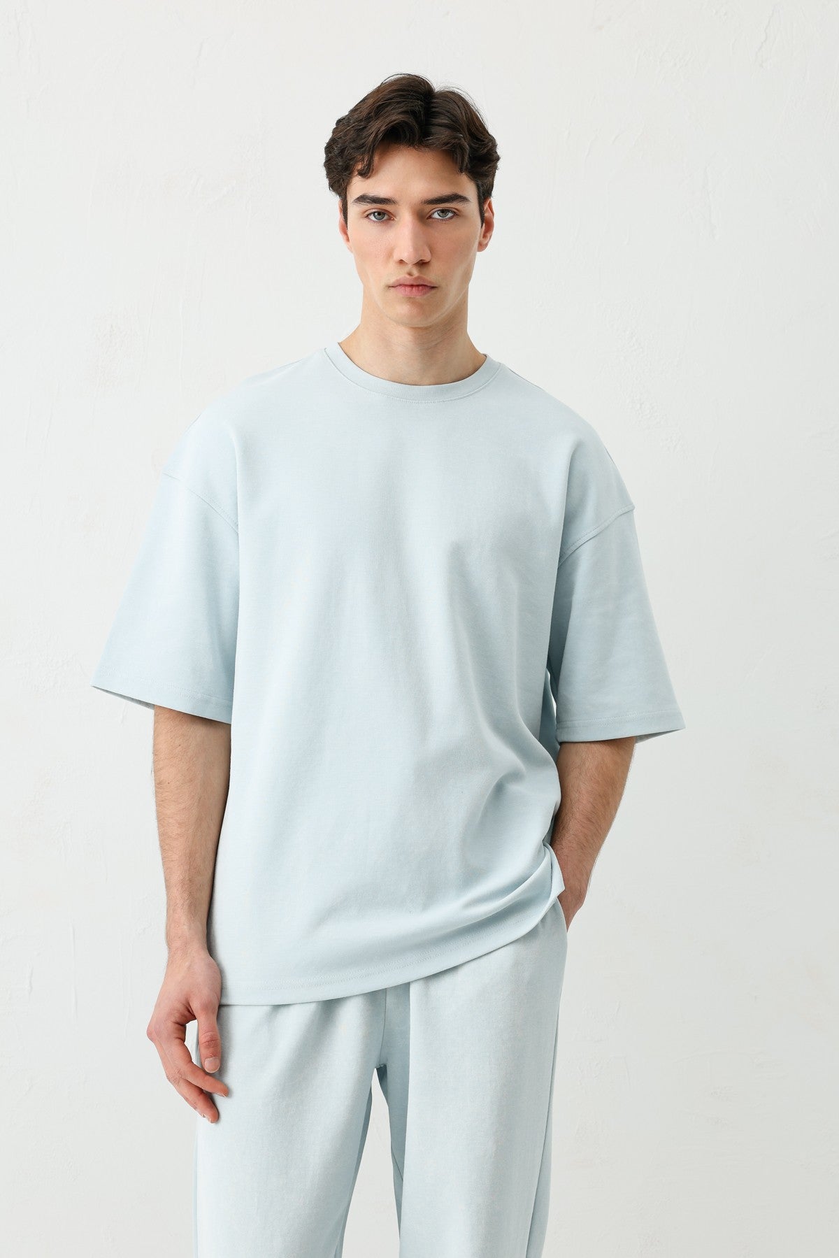 Short-Sleeved, Washed Oversized T-Shirt