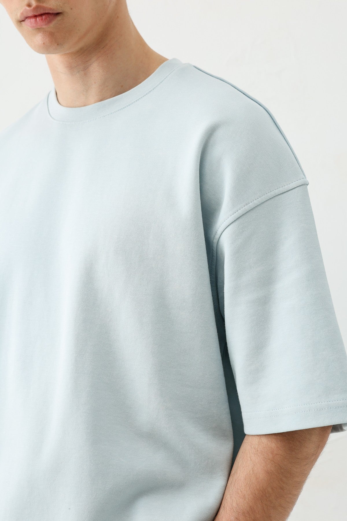 Short-Sleeved, Washed Oversized T-Shirt