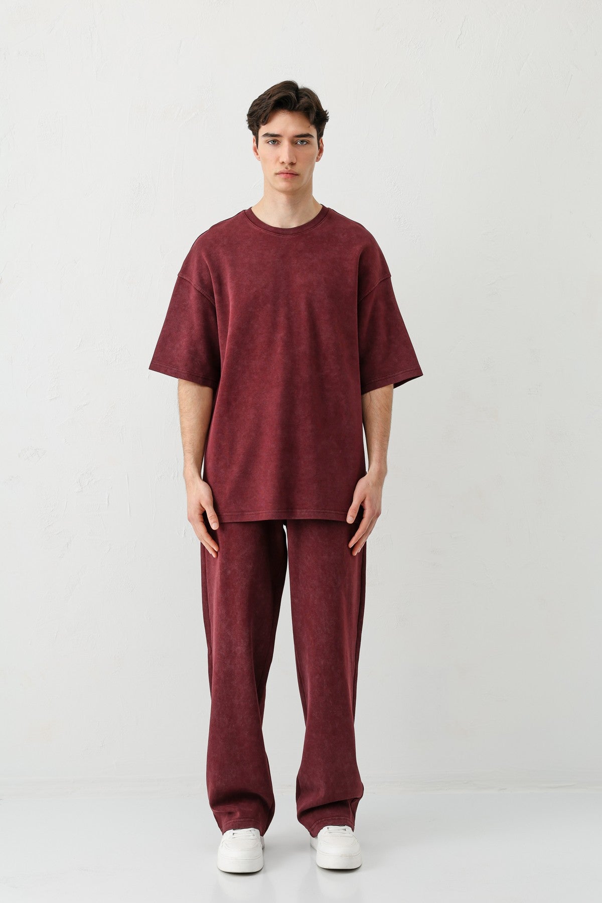 Short-Sleeved, Washed Oversized T-Shirt