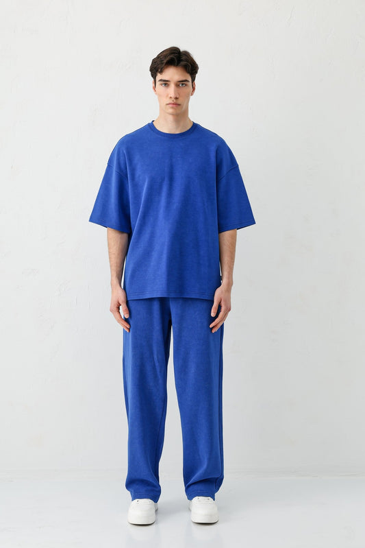 Short-Sleeved, Washed Oversized T-Shirt