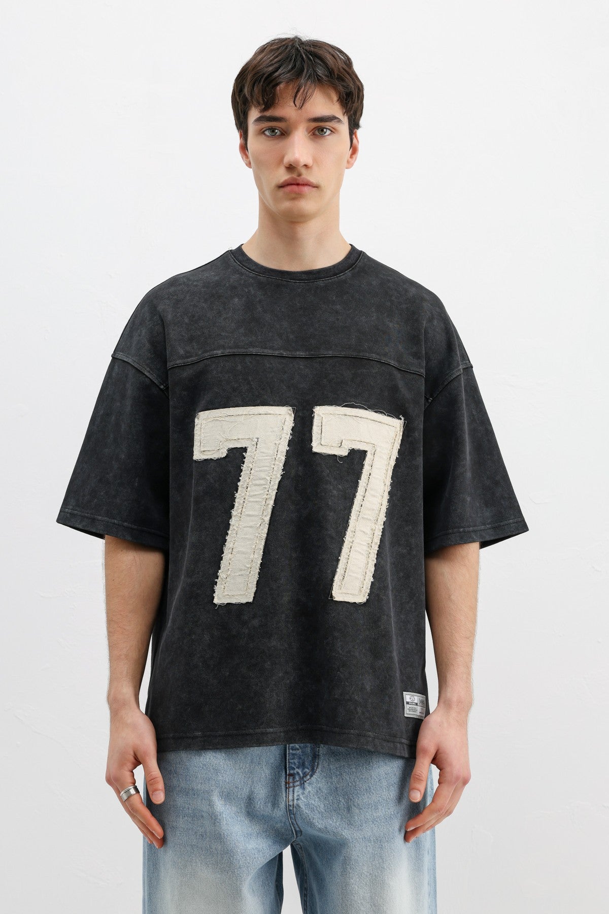 Oversized T-Shirt with Printed Number