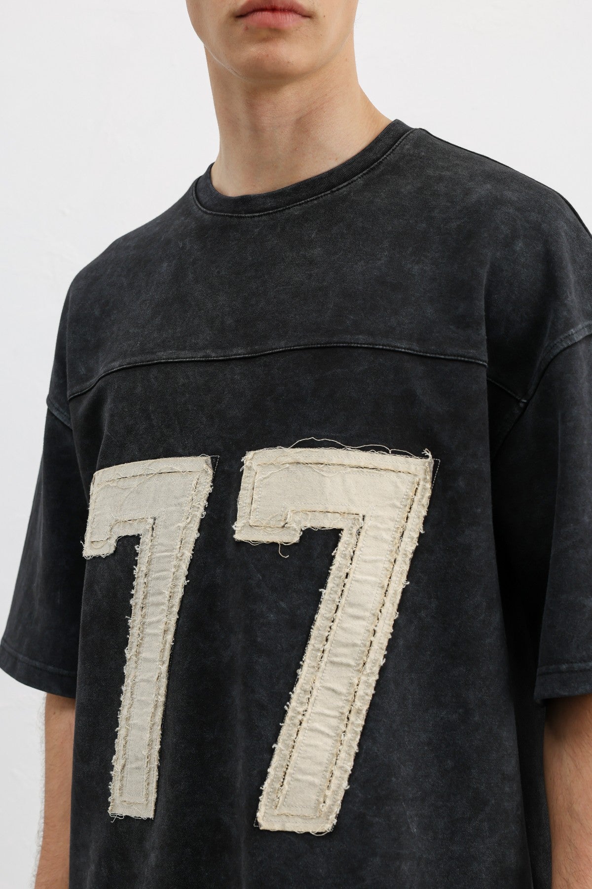 Oversized T-Shirt with Printed Number