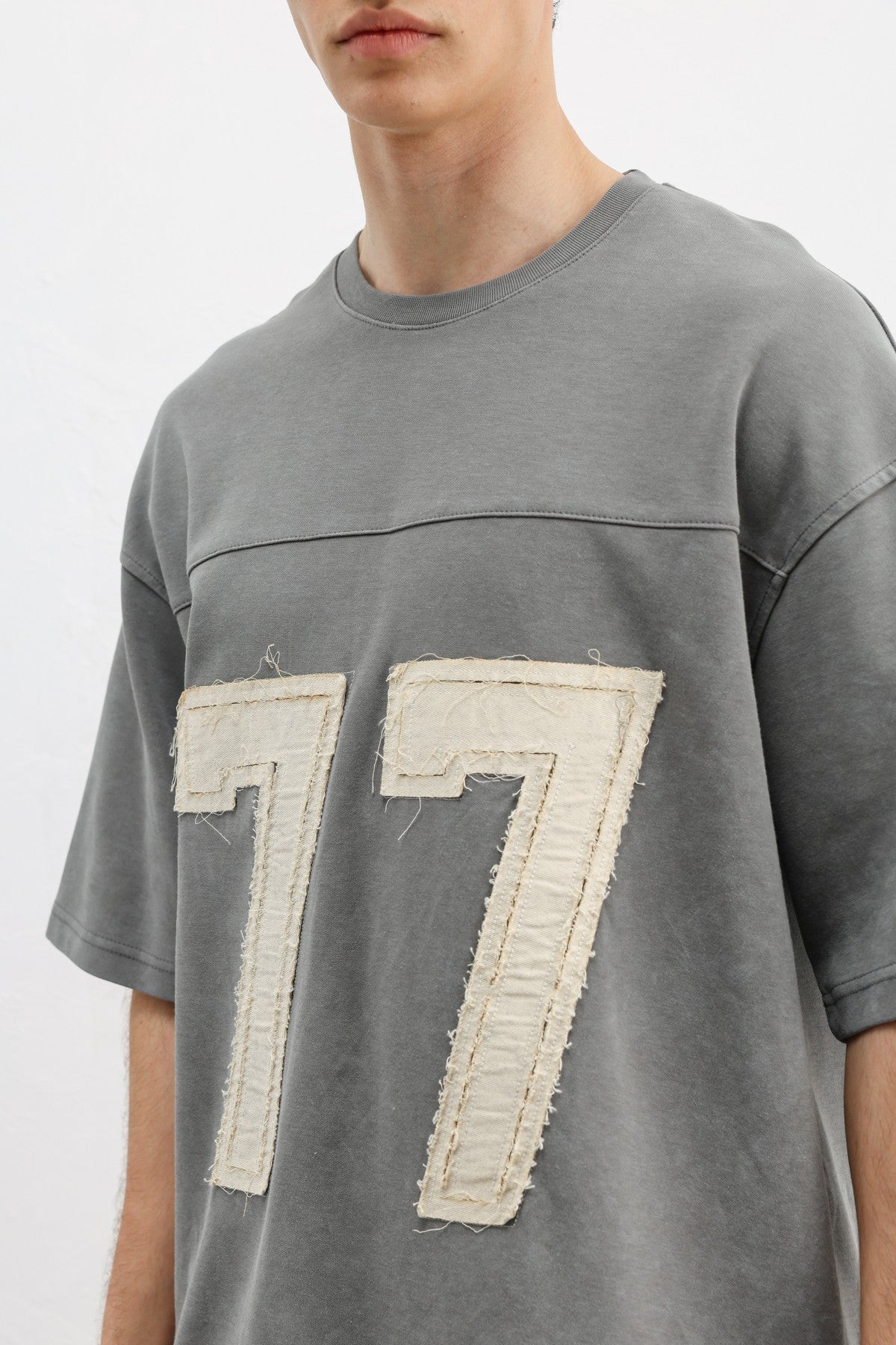 Oversized T-Shirt with Printed Number
