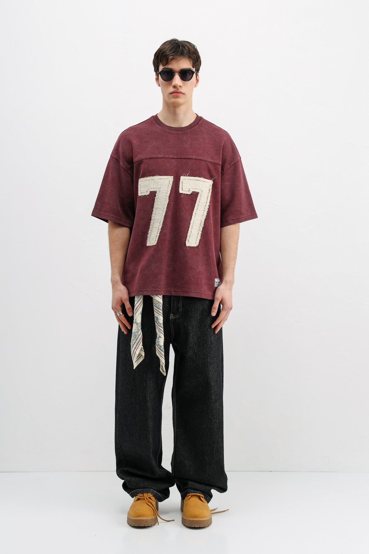 Oversized T-Shirt with Printed Number