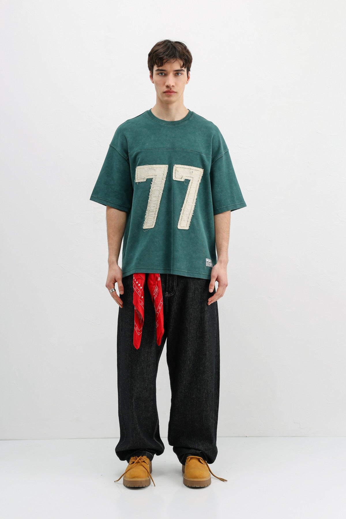 Oversized T-Shirt with Printed Number