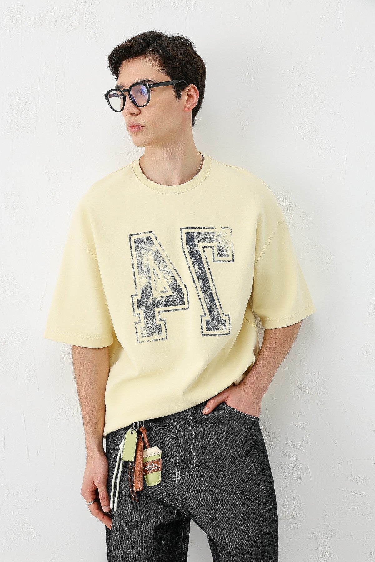 Oversized T-Shirt with Print (Requires Washing)