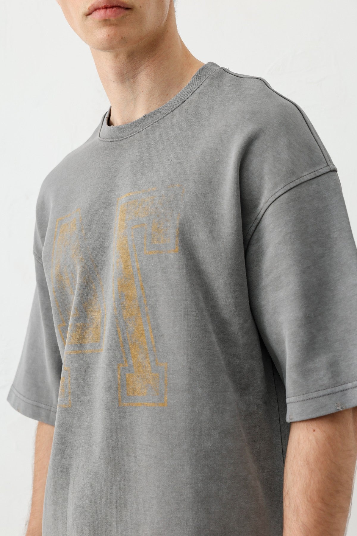 Oversized T-Shirt with Print, Pre-Washed V70-142
