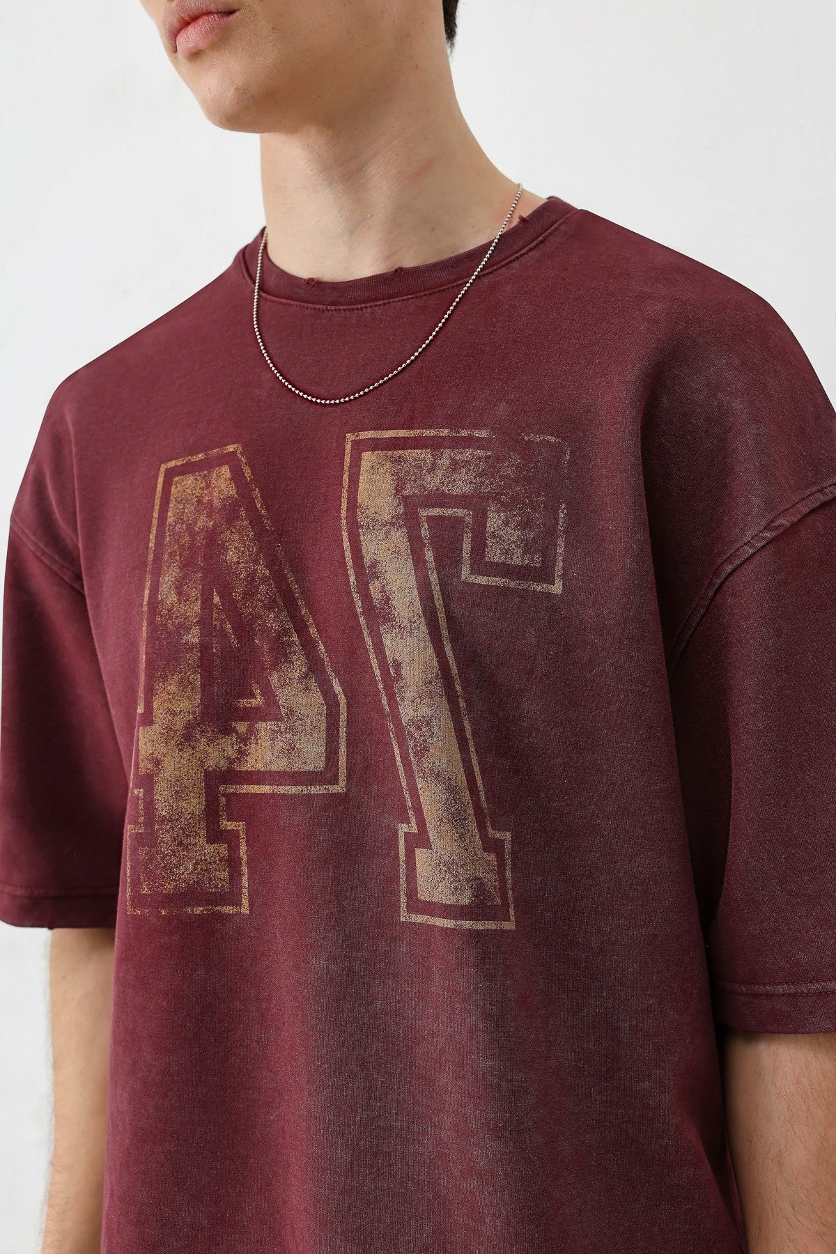 Oversized T-Shirt with Print (Requires Washing)