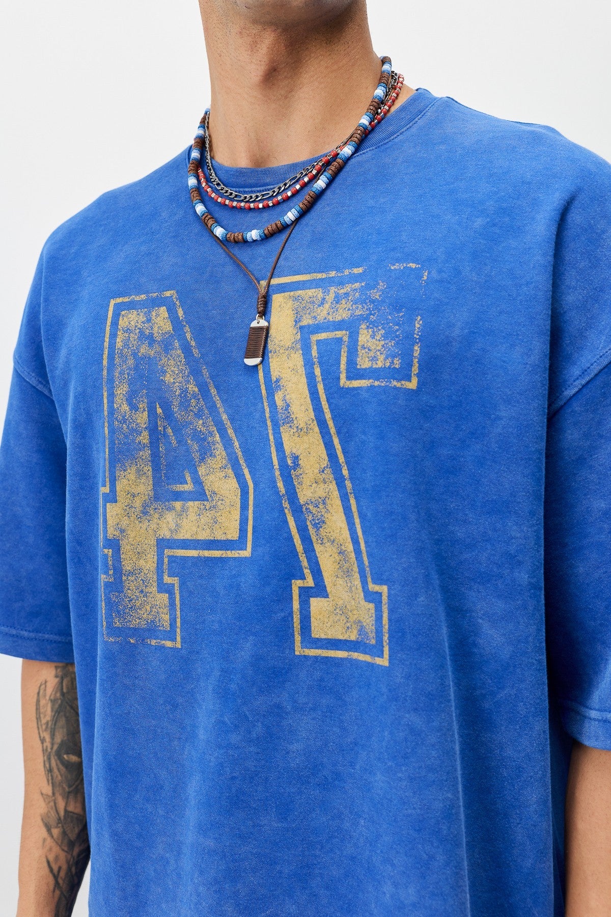Oversized T-Shirt with Print (Requires Washing)