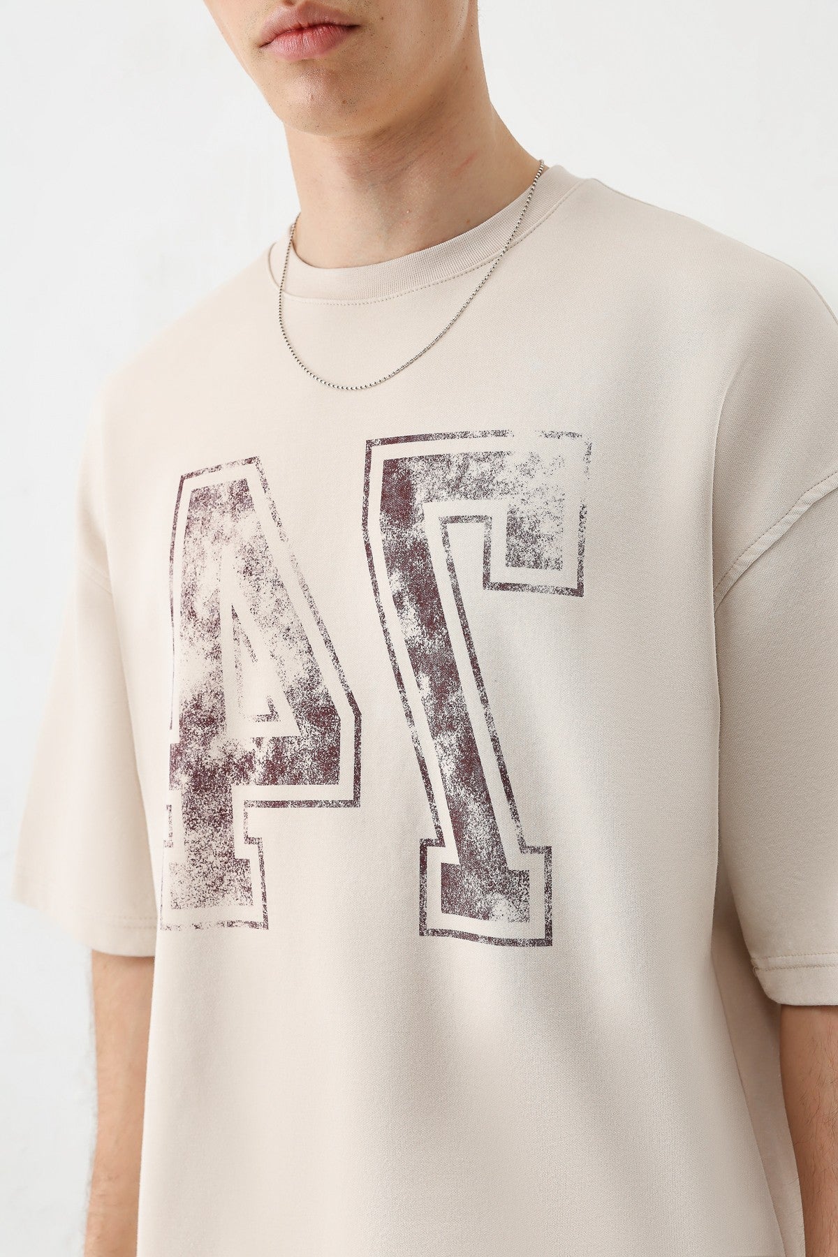 Oversized T-Shirt with Print (Requires Washing)