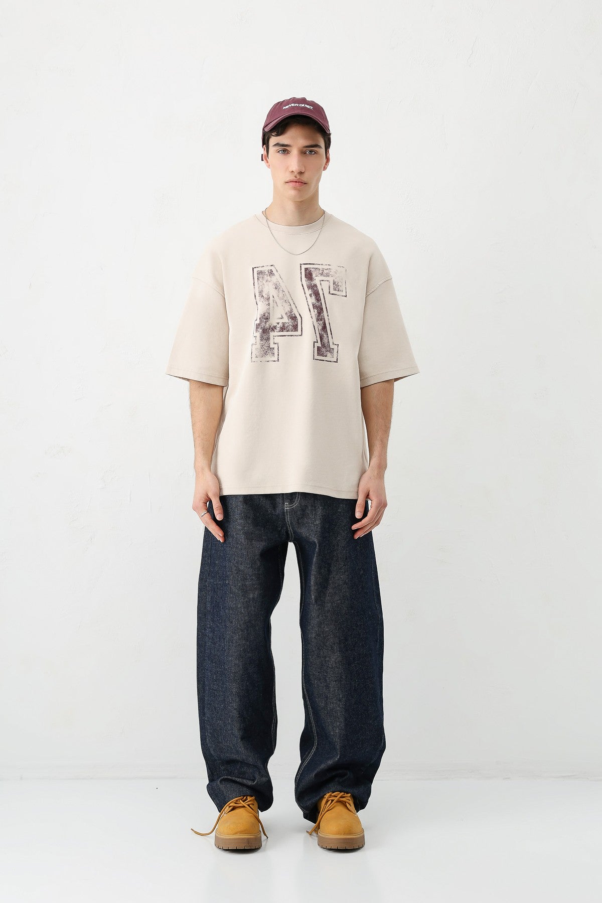 Oversized T-Shirt with Print (Requires Washing)