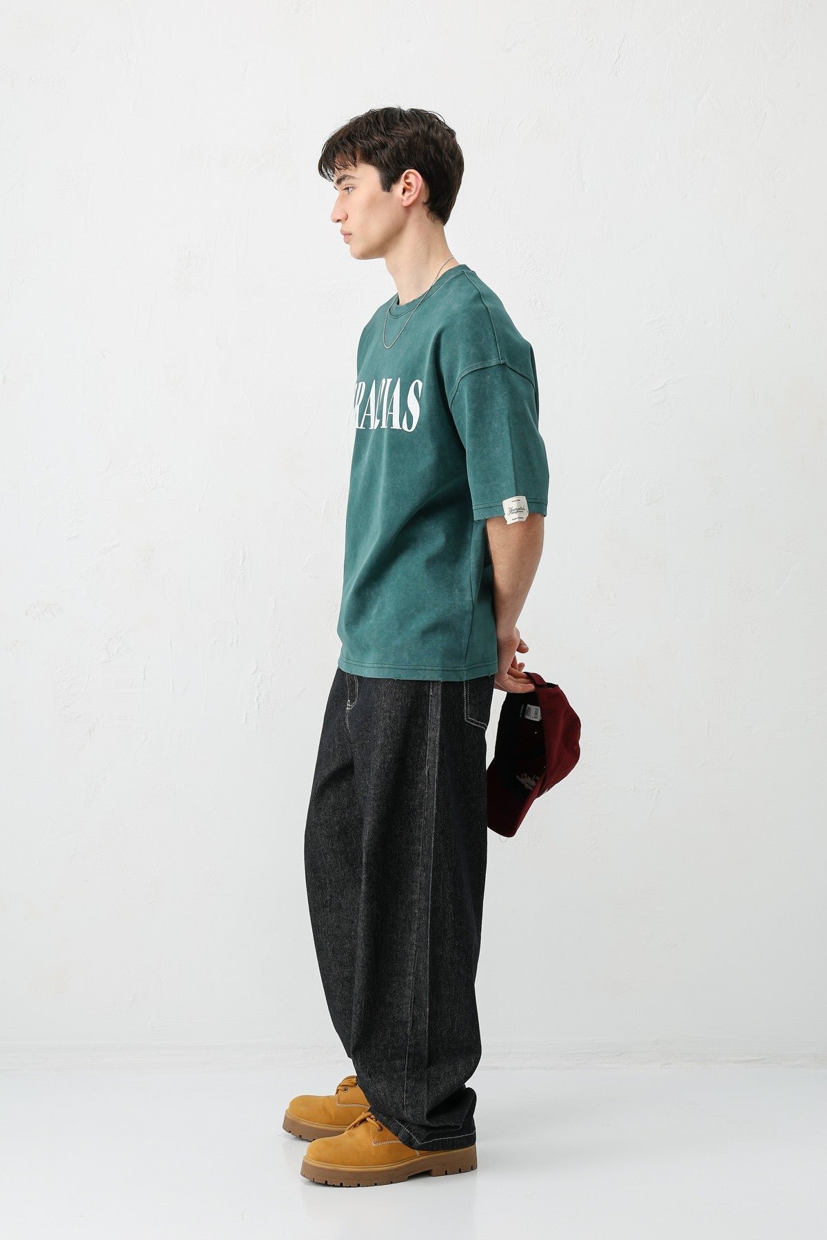Oversized "Gracias" Printed T-Shirt