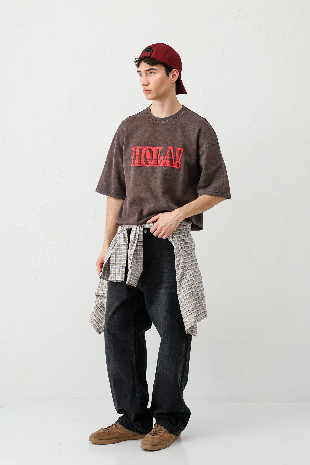 Oversized T-Shirt with Print (Requires Washing)