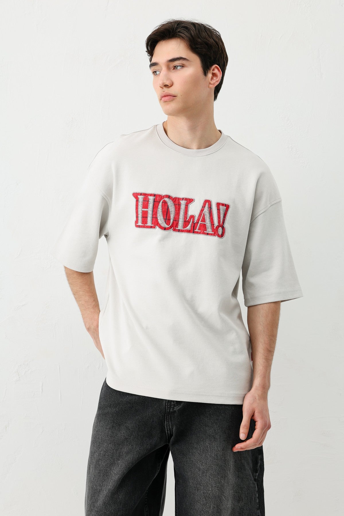 Oversized T-Shirt with Print (Requires Washing)