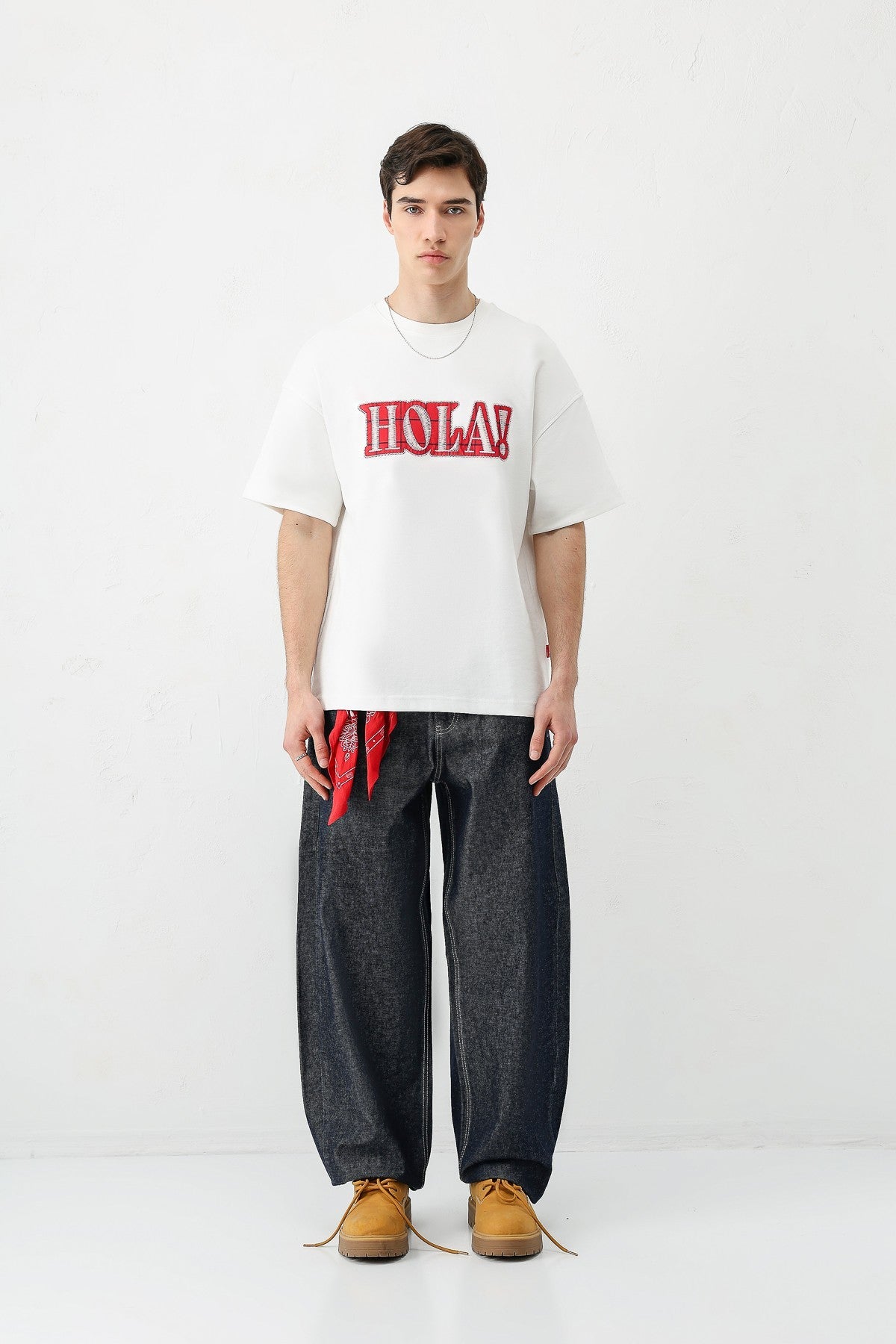 Oversized T-Shirt with Print (Requires Washing)