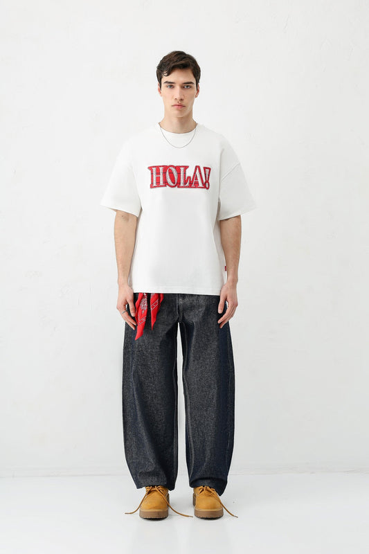 Oversized T-Shirt with Print (Requires Washing)