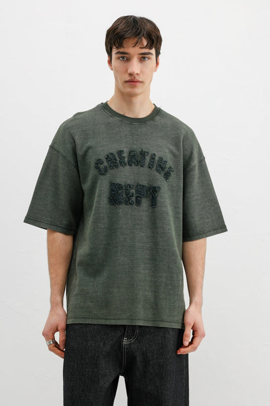 Oversized T-Shirt with Washable Print