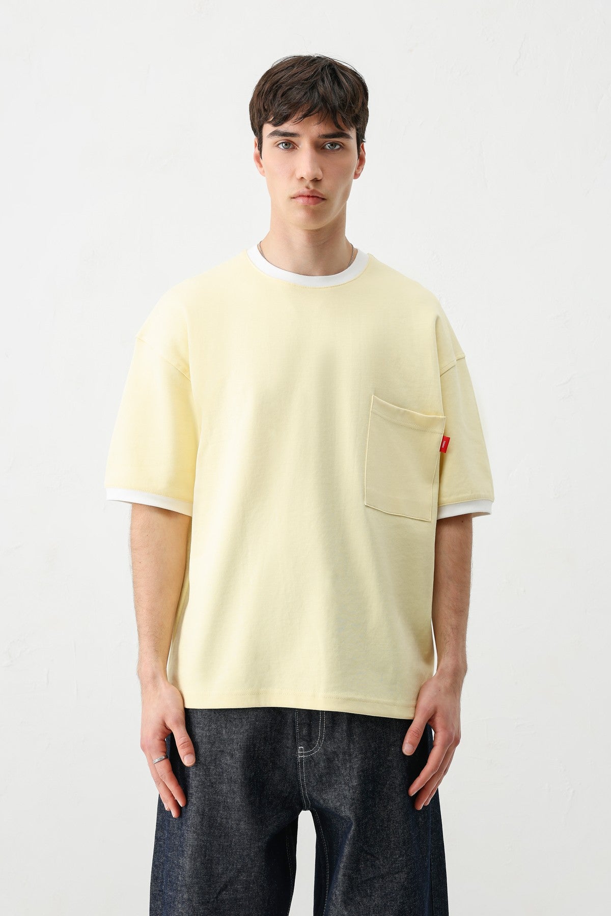 Short-Sleeved Oversized T-Shirt with Pockets