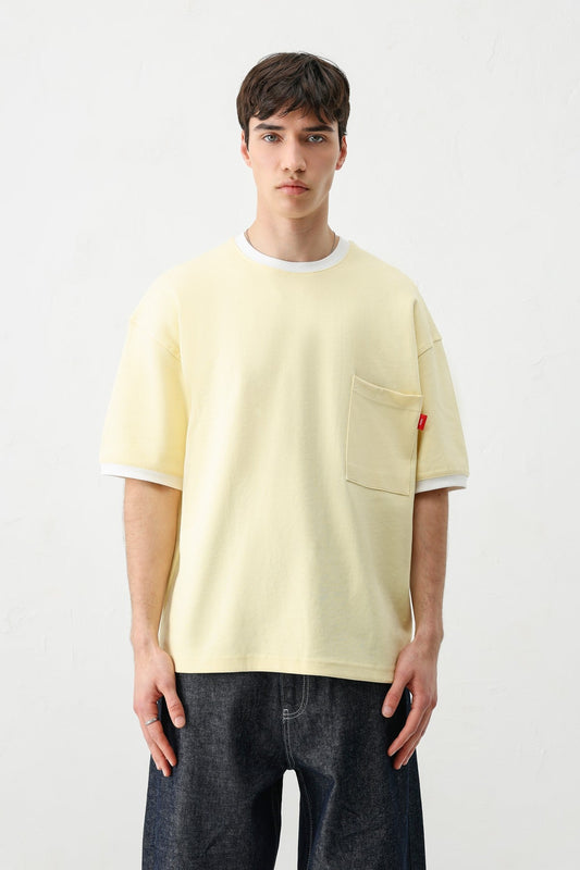 Short-Sleeved Oversized T-Shirt with Pockets
