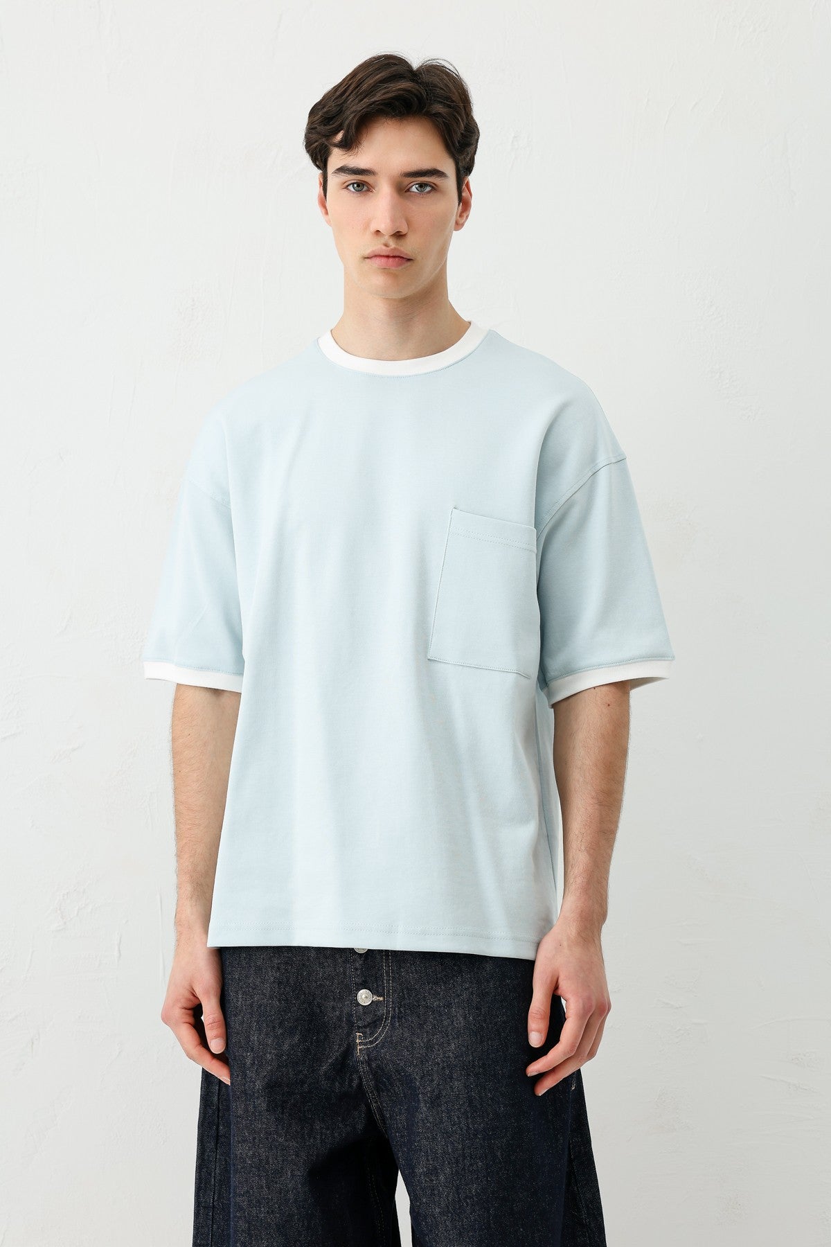 Short-Sleeved Oversized T-Shirt with Pockets