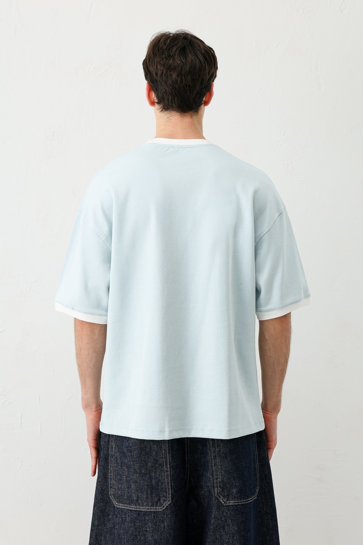 Short-Sleeved Oversized T-Shirt with Pockets
