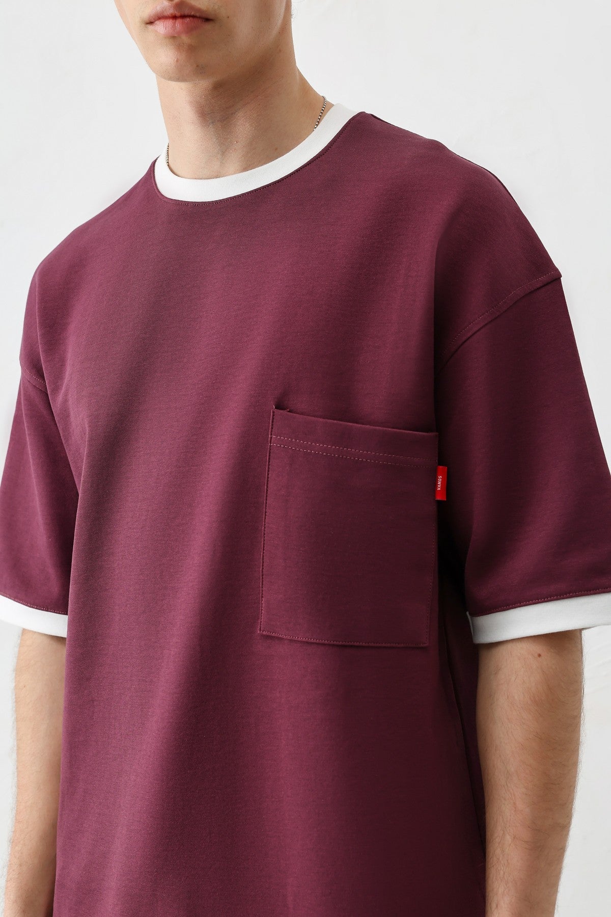 Short-Sleeved Oversized T-Shirt with Pockets