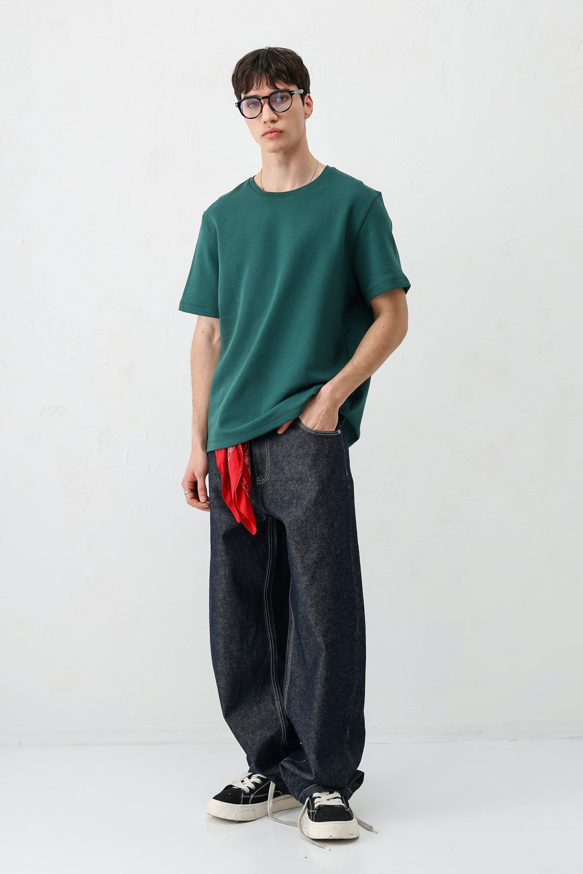 Short-Sleeved Boxy-Fit T-Shirt