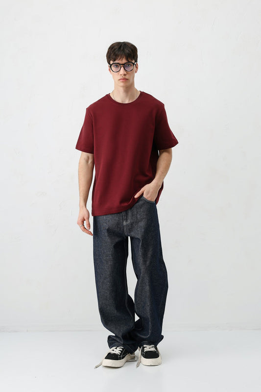 Short-Sleeved Boxy-Fit T-Shirt